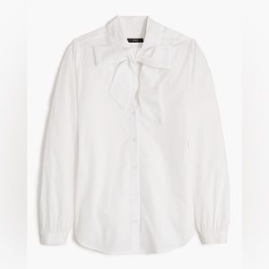 Jcrew Factory Bow Tie-neck top